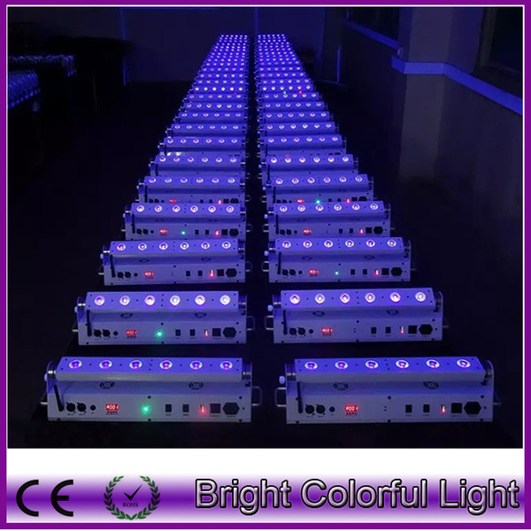 2015 RGBWAP 6 IN 1 New wireless dmx wedding led uplighting /Indoor led wall washer/Led battery powered led bar light