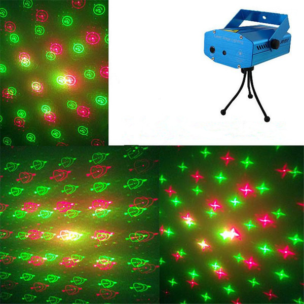 6 in 1 Laser LED Stage Lighting Over 20 Styles Mini Stage Light Mini Laser Lighting Party Light 110V-240V Laser Christmas Light