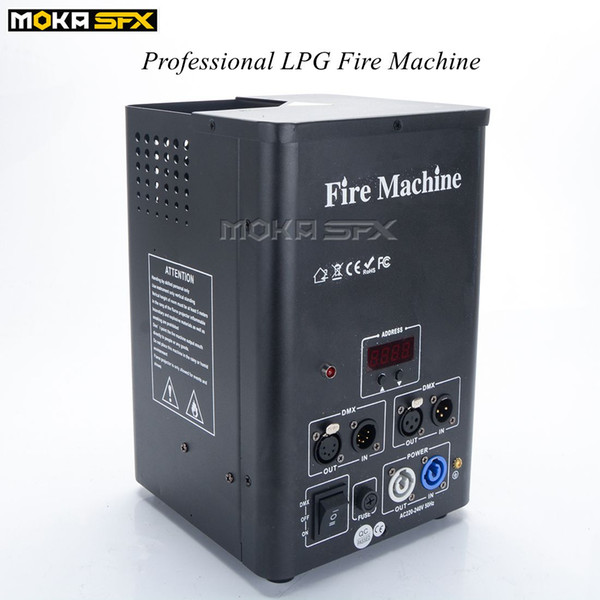 New LPG Flame Genius dmx stage Flame Thrower High Valve fire machine Instant Stop flame machine with safe channel