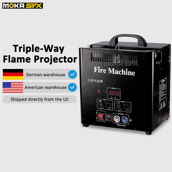 Shipping From USA/Germany Warehouse NO Tax Triple-Way Flame Projector dmx fire machine dj flame machine high quality valve lcd display