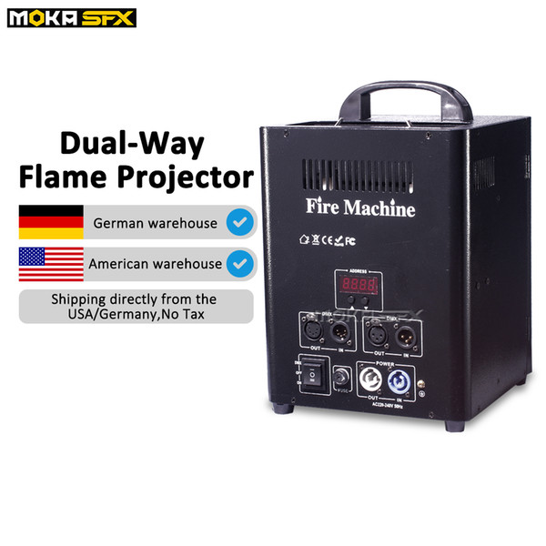 Shipping From USA/Germany Warehouse Dual-way Flame Machine DMX Wireless Fire Machine DJ Stage Effect Projector Concert Bar