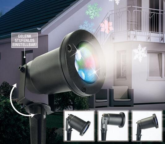 1Set Free Ship Waterproof Moving Snow Laser Projector Lamps Snowflake LED Stage Light For Christmas Party Landscape Light Garden Lamp Outdoo