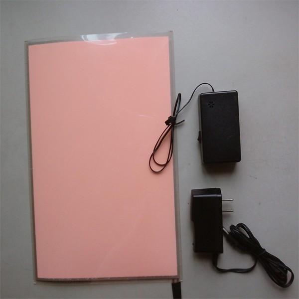 Free Shipping High Brightness Flexible A4 Size White Light EL Backlight Panel With DC 12 V Inverter