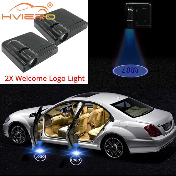 2X Auto Universal Wireless Door Led Welcome Light Projection Lamp Light for Car Door Laser Buld DC 5V for Bmw Door Light life longer