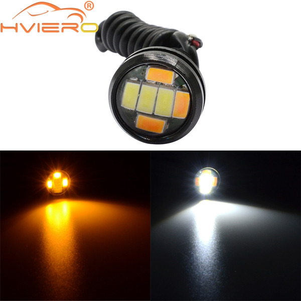 23mm Eagle Eye 5730 6LED Light White Yellow Daytime Running Light DRL Spot light Signal Lamps Backup Car Motor Led Parking