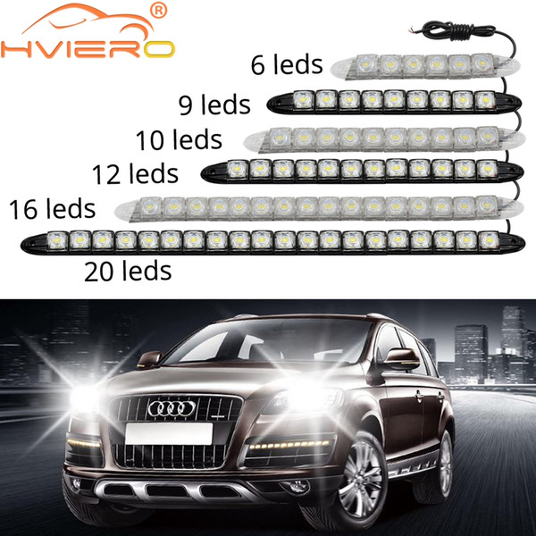 COB Fog Lights Flexible Silicone white Running Lights Auto Head Lamp Waterproof 10w Bright Led Fog Light car styling