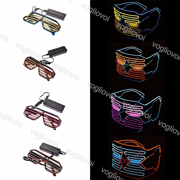 LED Glasses Light Flashing Glasses Party Supplies Lighting Novelty Gift Bright Light Halloween Festival Party Decoration EPACKET