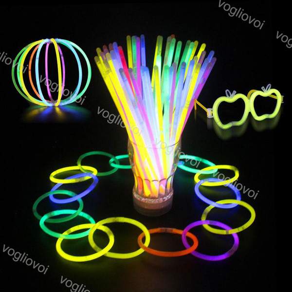 Multi Color Glow Stick 20CM Party Sticks Bracelet Necklaces Neon Party Light Sticks Wand Novelty LED Vocal Concert LED Flash Sticks DHL