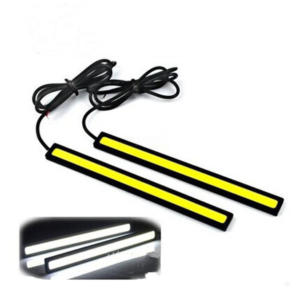 COB Car Light LED Daytime Running 14CM 17CM COB LED Universal Ultra-thin LED Strip Car Daytime Running Light DRL Warning Fog Decorative Lamp