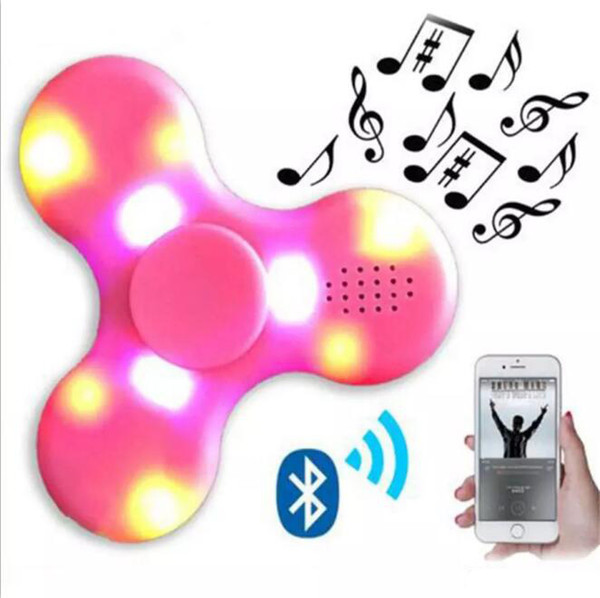 NEW EDC Fidget Spinner with Bluetooth audio and Led Usb Hand Spinner Finger spinner toy EDC Toy For Decompression Anxiety Toys