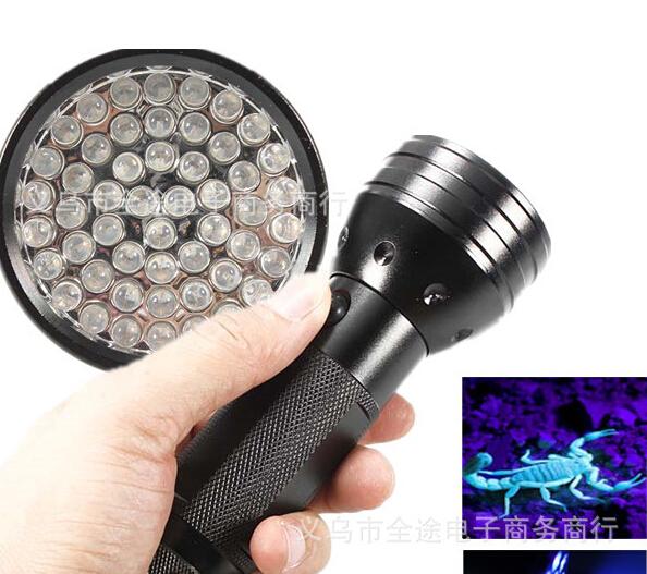 UV LED Scorpion Detector Hunter Finder Ultra Violet Blacklight Flashlight Torch Light Lamp AA 395nm 5W+simple white box