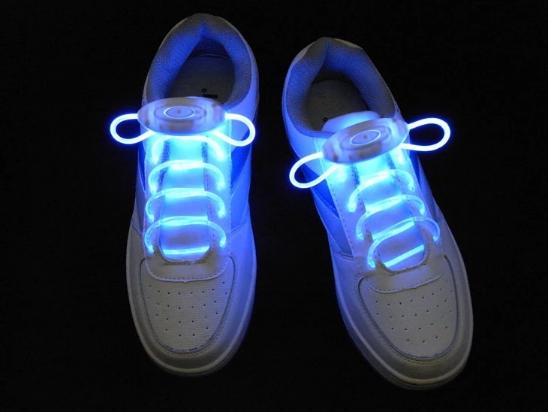 (15 pairs) LED Flashing shoe laces Fiber Optic Shoelace Luminous Shoe Laces Light Up Shoes lace