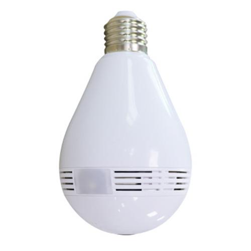 WI-FI Light Bulb E27 Base,1080P Wireless Security Camera Bulb,2MP Fisheye 360° Panoramic Remote Light Cameras/Motion Detection/Night Light