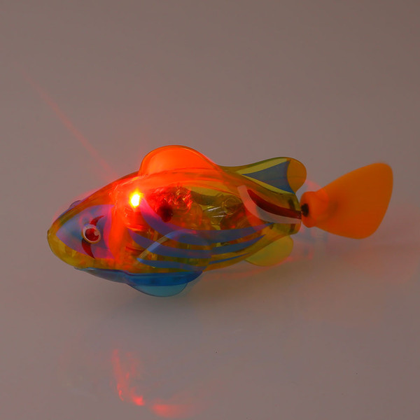 Luminous Electric Robotic Fish Activated Battery Powered Swimming Boy Bath Pet Toys Aquarium Tank Decor Robo Fish Ornments