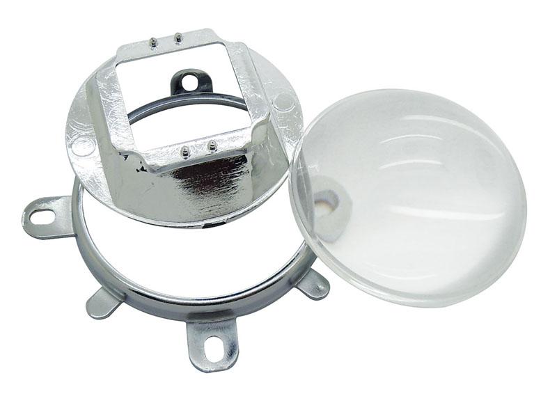57MM Led Lens + Reflection Cup + Bracket Base Holder Oval Shape For 30W - 100W Oval High Power Led Light