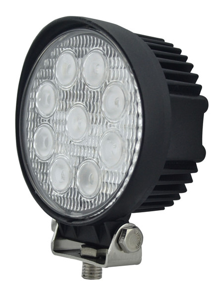 best selling round 4 inch 27w led work light IP68, flood / spot beam , led driving light for trucks, tractor