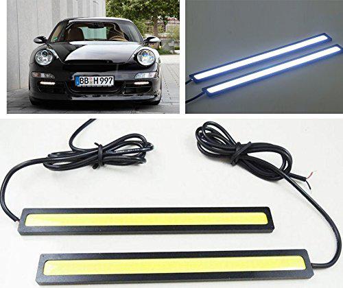 Blue 12V Super Bright White 6W COB LED light Driving Daytime Running Lights lamp Aluminum Chip Bar Panel free shipping