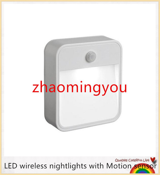 YON 1LED 10lumens LED wireless nightlights with Motion sensor + light sensor (use 4pcs*AA battery ) in livingroom or anywhereA