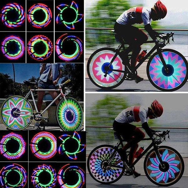 LED Bicycle Wheel Light 16 LED Bike Bicycle Tire Wheel Flashing Light Outdoor Multicolor Cycling Parts