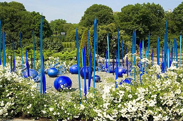 Modern Art Decoration Outdoor Hand Blown Glass Sculpture Art Crafts Murano Glass Spears for Garden Chihuly Style Sculpture