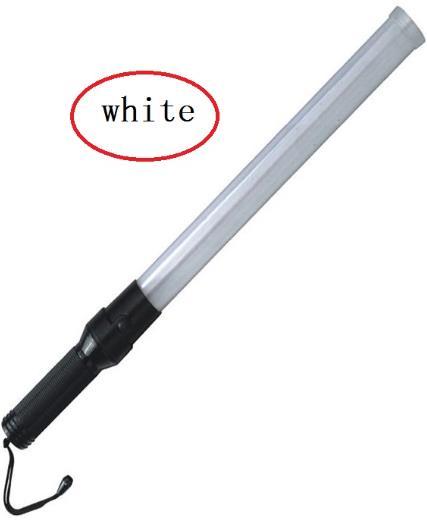 LED Roadway Traffic Emergency Baton54cm*4cm Outdoor White Tube LED Traffic Safety Signal Warning Flashing Wand Baton Police ref baton Safety