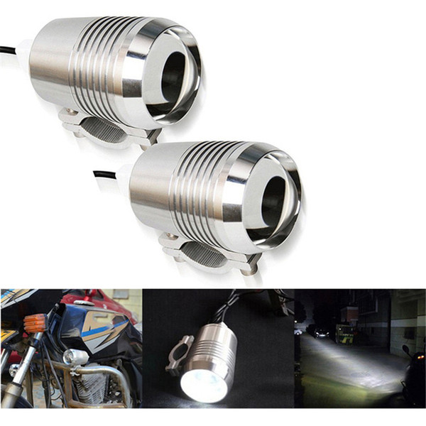 2pcs Motorcycle Headlight U2 1200LM 30W High Low Flash LED Driving Fog Spot Head Bulb Light Lamp Headlight Front light