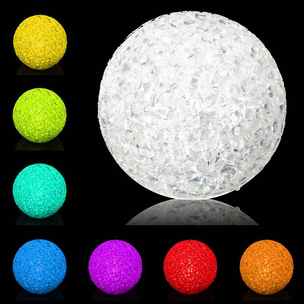 7 Colors Changing Lovely Crystal Ball LED Night Light Lamp Magic Battery Lamp For Christmas Gift Room Home Wedding Decor