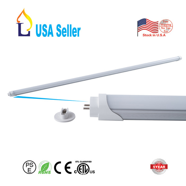 (25pcs) T8 LED tube light single strip listed ETL 5ft 24W G13 base SMD2835 Super High brightness T8 LED tube light AC85-265V