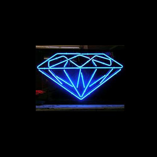 New neon sign DIAMOND real glass tube bar club room handmade in the wall game room