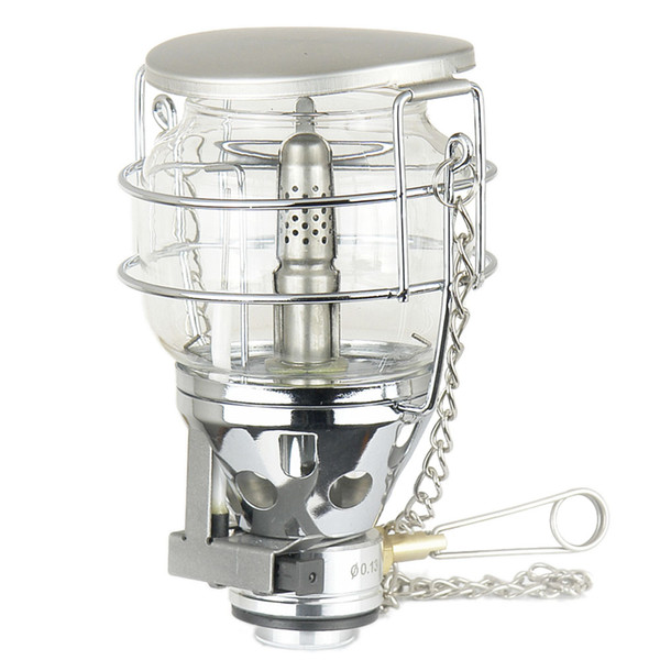 Mini Portable Camping Lantern Gas Light Tent Lamp Torch Hanging Glass Lamp as Fuel for Travel