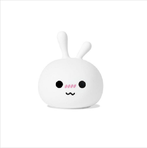 SXI Silicone Rabbit Shaped Night Light with Touch Sensor and changing colour usb rechargeable led light