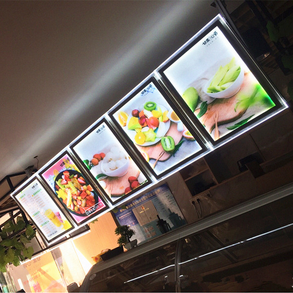 5PCS TAKEAWAY ACRYLIC FRAME MENU LIGHT BOX SIGN LED SIGN A2 LED MENU SCREENS PANELS FOR RESTAURANT