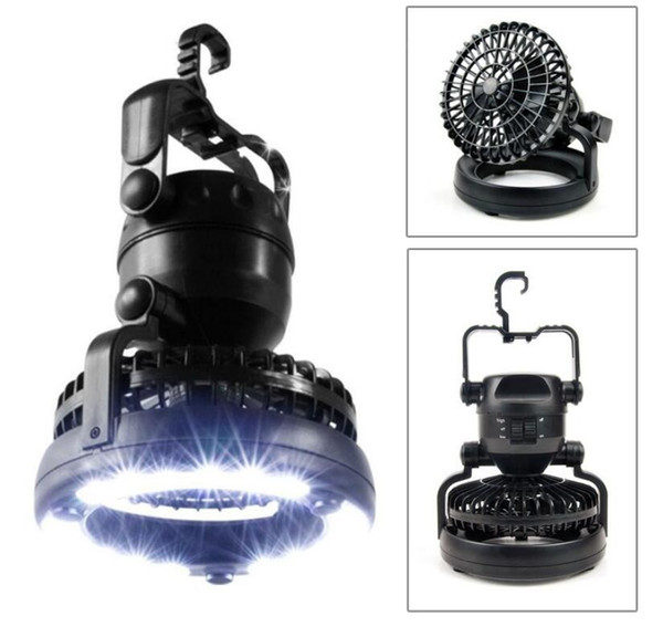 Wholesale camping camp tent lights with a fan of outdoor camping lights 18LED emergency lights