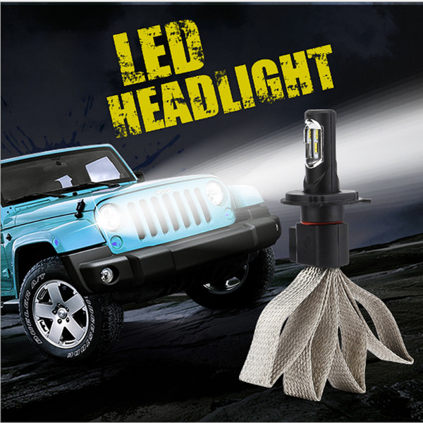 9000LM LED Headlight Conversion Kit Beam Headlamp, Fog DRL Light HID or Halogen Head Light Replacement, 6500K Xenon White