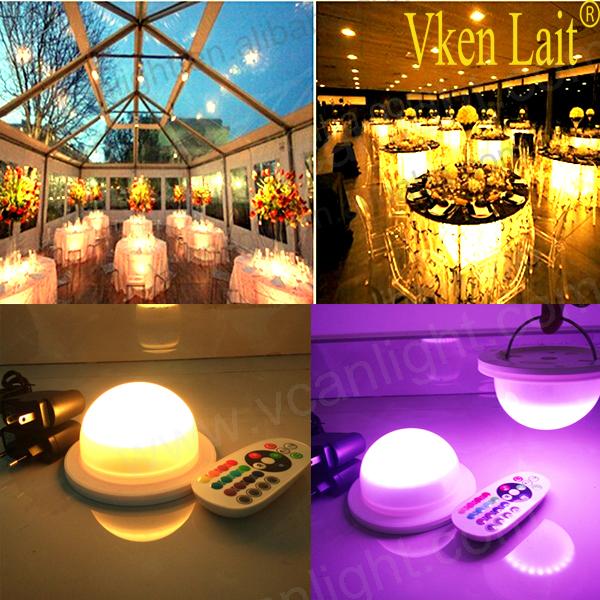 NEW DHL 100 PCS powerful waterproof rechargeable Wireless under table led light for furniture of wedding and event