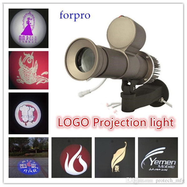 Custom Projector lamp LED Logo Rotating 10W 20W 30W 14000 Lumens advertising Design Own Display Lights with 1pcs two color Gobo lens