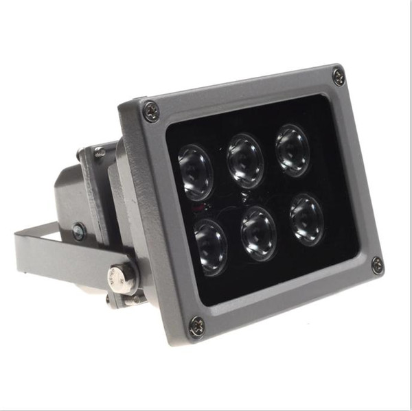 Outdoor waterproof IP65 6pcs LED Infrared Night vision illuminator Lamp with Photocell(Light Sensor) Switch Fill Light for CCTV Camera