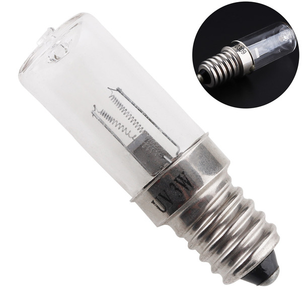 E14-3W UV Sterilizer Lamp Light Ultraviolet Filter with Straight Pipe Type and Spiral Head for Disinfection Cabinet LED_009