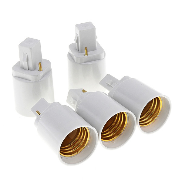 5pcs G24 to E27 Bulb Base Adapter LED Lamp Socket Holder Universal Light Converter with 2 Pin LED_81K