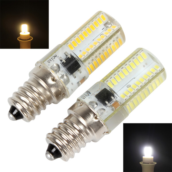 Dimmable E12 White/Warm White 80 LED 3014 SMD Light Silicone Crystal Bulb Lamp 110V/220V LED_591