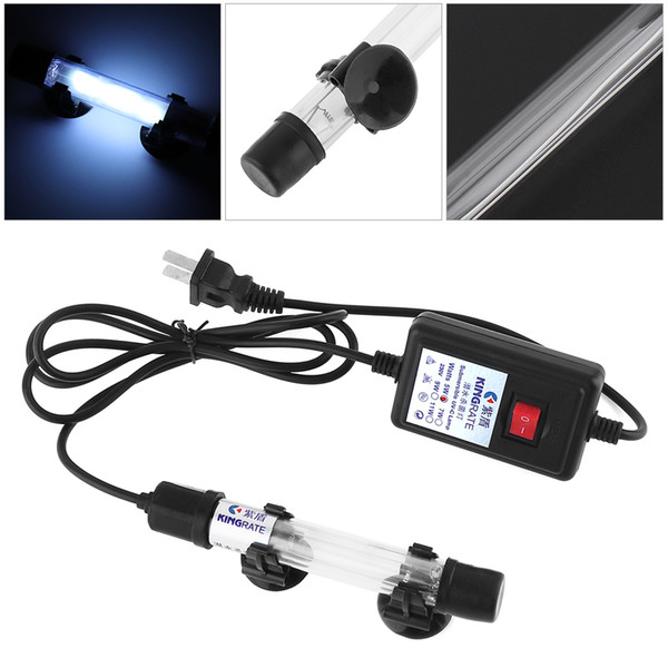 5W UV Sterilizer Lamp Light Ultraviolet Filter with Silicone Waterproof Head and Suction Cup for Fish Tank LED_00D