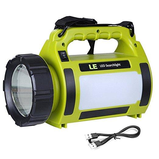 Rechargeable Camping Lantern Power Bank Super Bright Flashlight 3 Modes Lamp Dimmable LED Spotlight Torchlight for Camping Fishing