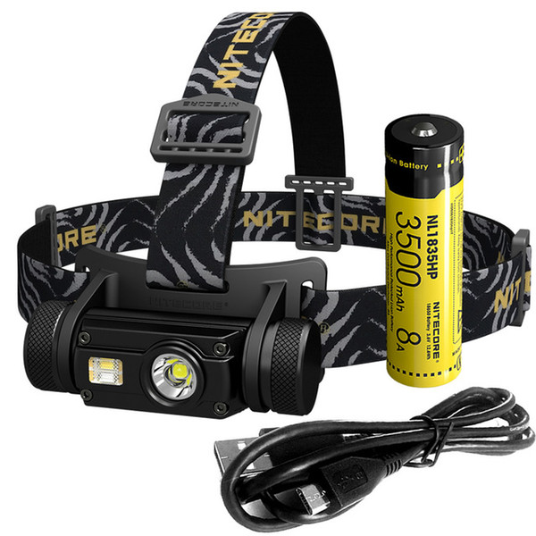 2018 NITECORE HC65 + 18650 Rechargeable Battery Headlamp U2 1000 Lumes 3x LEDs Headlight Waterproof Camping Travel