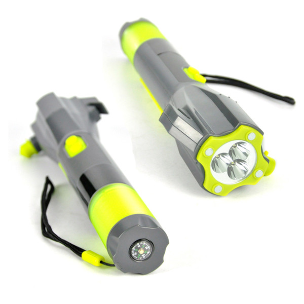 Multifunction 3 LED Flashlight USB Hand Recharging Flash Light Power Bank Tactical Torch Compass Portable Lantern