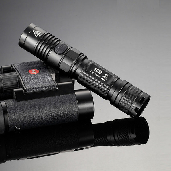 EC20 960 Lumens CREE XM-L2 T6 Flashlight Waterproof Sleek Tubular Body 18650 Camping hiking seaching hunting Portable Torch