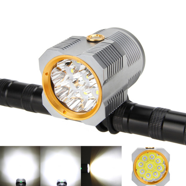 Super power 12000LM 9X XM-L R8 LED Head Bicycle light Bike Waterproof Cycling Lamp Head Front Light Flashlight Torch