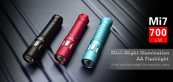 Mi7 IPX8 Mini LED Flashlight Power By AA or 14500 Battery CREE XP-L HI V3 Lamp 700 Lumens Lantern Smart Indicator Torchkight