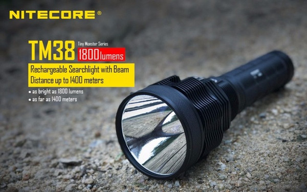 Nitecore TM38 1800 Lumens CREE XHP35 HI D4 LED Tiny Monster Rechargeable Flashlight Includes NBP68 HD Battery Pack Torchlight