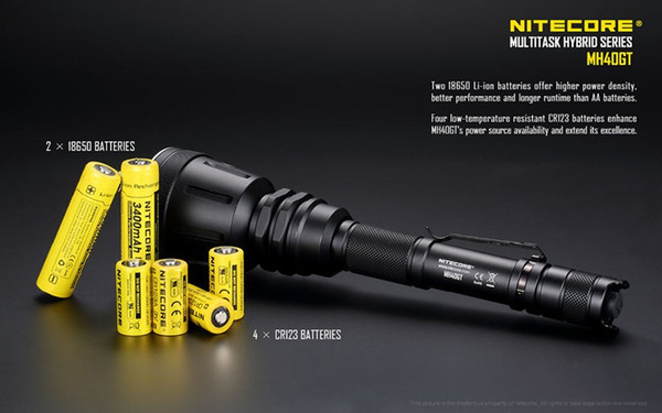 MH40GT Max Beam Distance 803 m CREE XP-L HI V3 LED Rechargeable Searchlight Flashlight with 2 18650 Batteries Torch Light