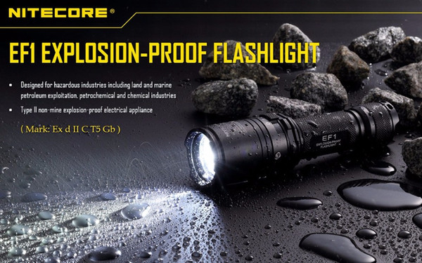 EF1 830LM Explosion-proof LED Tactical Flashlight ProTorch Ex D II C T5 Gb Hazardous Industries Including Land Torch light